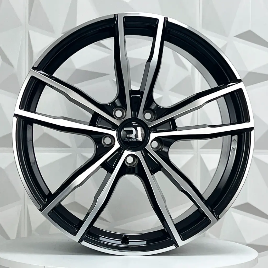 RIN 19X8.5 5-112 R1 SPORT 612 BLACK MACHINED FACE ET40 CB66.6