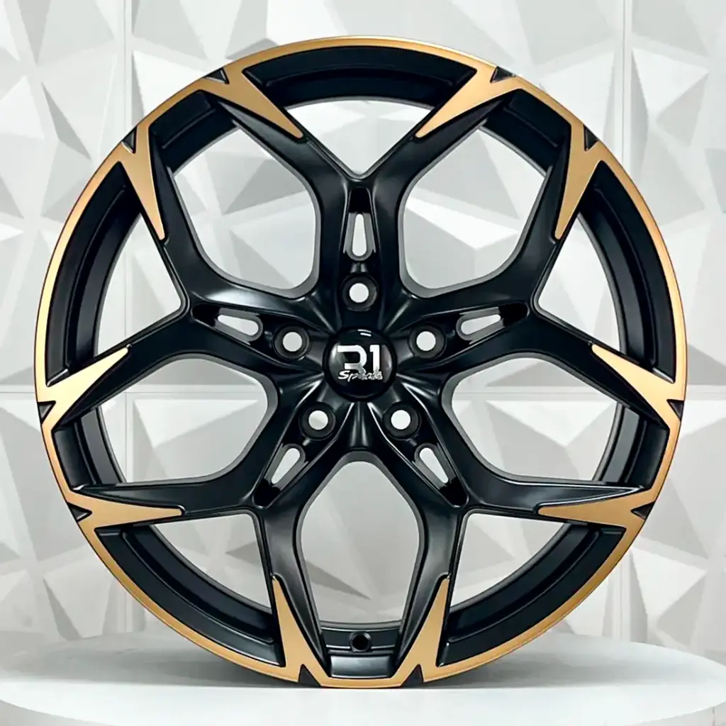 RIN 20X8.5 5-112 R1 SPORT CPR01 SATIN BLACK MF+COPPER ET40 CB57.1