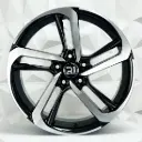 RIN 17X7.5 5-114.3 R1 SPORT DX218/A046 BLACK MACHINE FACE ET35 CB73.1