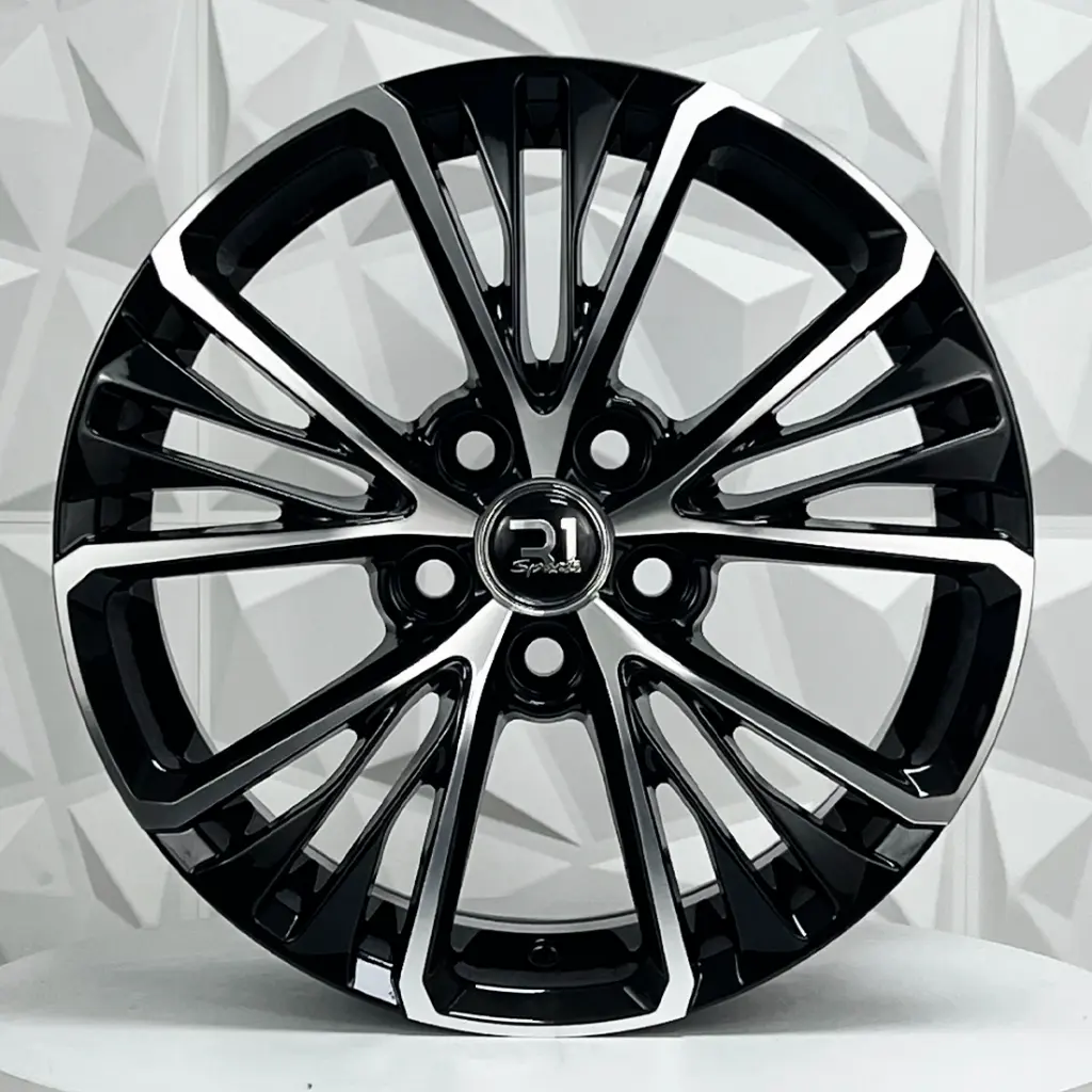 RIN 17X7.5 5-114.3 R1 SPORT TH050 BLACK MACHINE FACE ET35 CB60.1