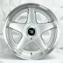 RIN 17X8.5 5-100/113 R1 SPORT QC1885 SILVER MACHINE LIP ET20 CB73.1